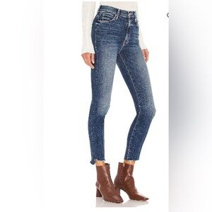 MOTHER Stunner Zip Ankle Step Fray, size 23